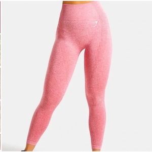 Gymshark Pink Heather Vital Seamless Leggings